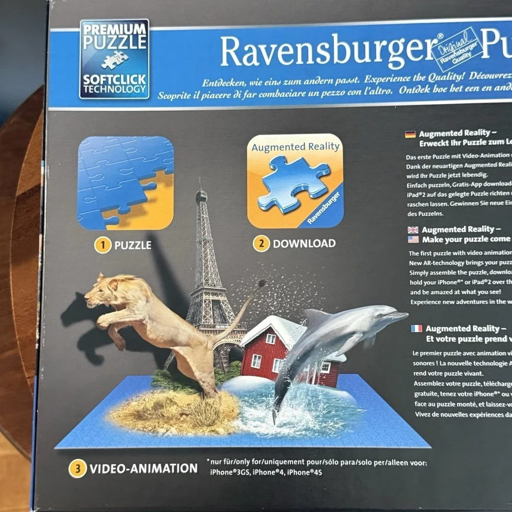Ravensburger Augmented Reality: Puzzle Video 1000 Pieces (No. 19 302‎ 8) Paris
